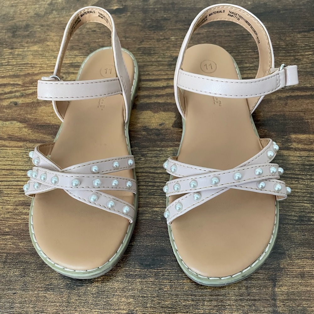 Pearl strap sandal- Cat and Jack Pink